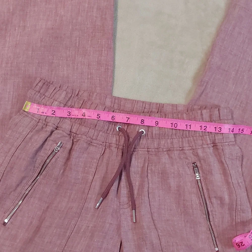 Athleta Cabo Linen Wide Leg Pants Womens Size 2P - Picture 7 of 9